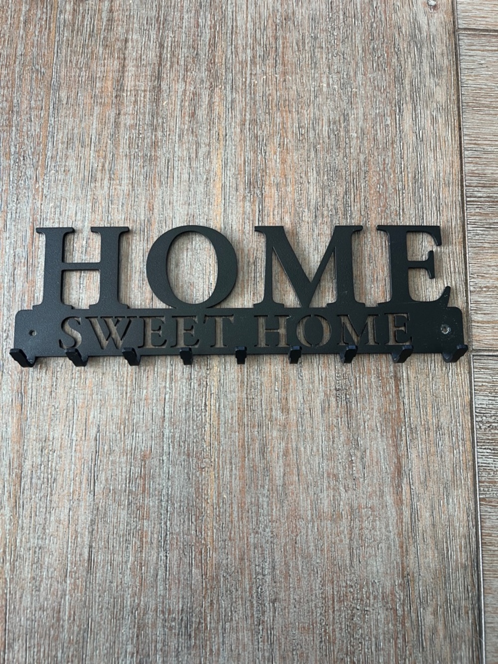 HOME Sweet HOME Black Wall Key Rack